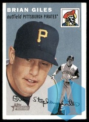 2003 Topps Heritage OLD LOGO Variation SP Brian Giles #6 Pittsburgh Pirates